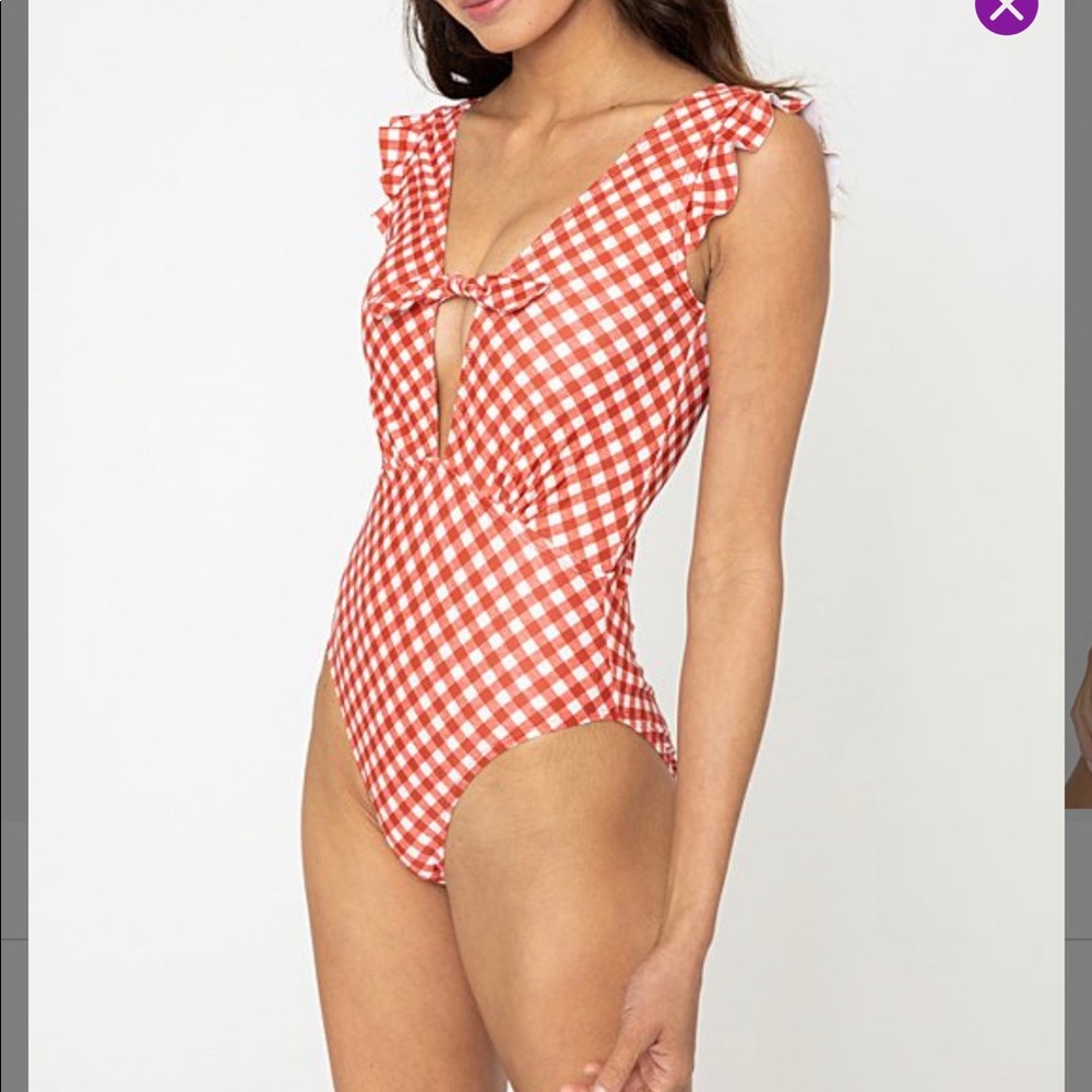 Marina west gingham swimsuit NWT